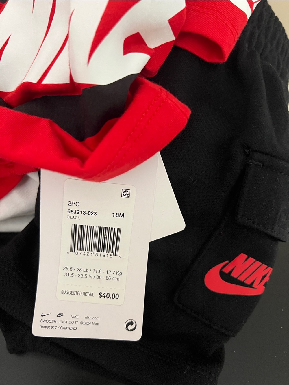 SUMMER SALE🚨Nike Kids' T-Shirt & Cargo Shorts Set Toddler - Picture 9 of 9
